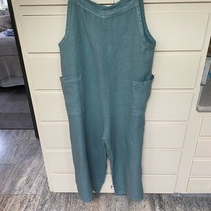 Meo Meli Made In Italy 100% Linen Jumpsuit Romper